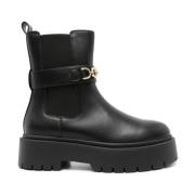 Twinset Svarta Chelsea Ankelboots Black, Dam