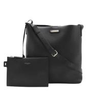 Yves Saint Laurent Vintage Pre-owned Laeder axelremsvskor Black, Dam