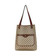 Gucci Vintage Pre-owned Laeder axelremsvskor Beige, Dam