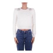 Only Stiliga Sweaters med Strass White, Dam