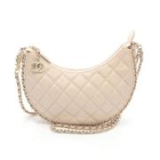 Chanel Vintage Pre-owned Laeder chanel-vskor Beige, Dam