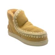 Mou Beige Eskimo Sneaker med Metallic Logo Beige, Dam