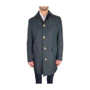 Aquascutum Klassisk Navy Blue Trench Coat Blue, Herr