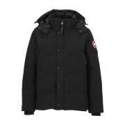 Canada Goose Svart Vadderad Parka med Huva Black, Herr