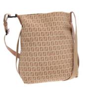 Fendi Vintage Pre-owned Canvas fendi-vskor Beige, Dam