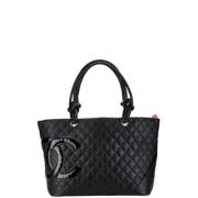 Chanel Vintage Pre-owned Tyg handvskor Black, Dam