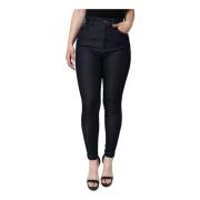 Dolce & Gabbana Svart High Waist Skinny Denim Jeans Black, Dam