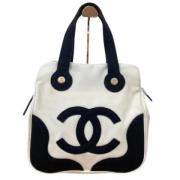 Chanel Vintage Pre-owned Tyg chanel-vskor White, Dam