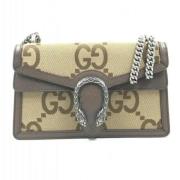 Gucci Vintage Pre-owned Canvas gucci-vskor Beige, Dam