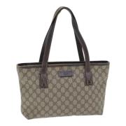 Gucci Vintage Pre-owned Laeder totevskor Beige, Dam