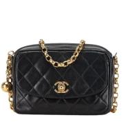 Chanel Vintage Pre-owned Laeder axelremsvskor Black, Dam