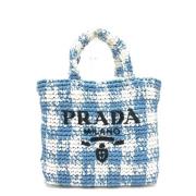 Prada Vintage Pre-owned Raffia handvskor Multicolor, Dam