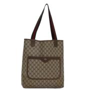 Gucci Vintage Pre-owned Canvas totevskor Beige, Dam