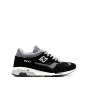 New Balance Svarta läder sneakers med snörning Black, Herr