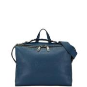 Fendi Vintage Pre-owned Laeder axelremsvskor Blue, Herr