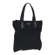 Prada Vintage Pre-owned Nylon totevskor Black, Dam