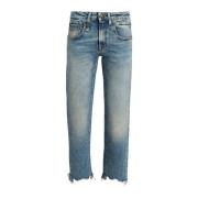 R13 Pojke Straight Jeans Blue, Dam