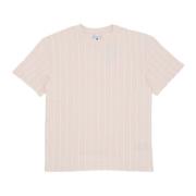 Karl Kani Essential Pinstripe Tee T-shirt Beige, Herr