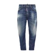 Dsquared2 Marinblå Denim Jeans Blue, Herr