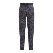 Alviero Martini 1a Classe Geo Night Svarta Joggingbyxor Black, Herr