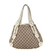 Gucci Vintage Pre-owned Canvas axelremsvskor White, Dam