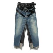 Junya Watanabe Midnight Blue Wide-Leg Denim Byxor Blue, Dam