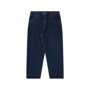 Edwin Mörk Marmor Tvätt Denim Byxor Blue, Herr