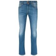 Jacob Cohën Ljusblå Slim Fit Denim Jeans Blue, Herr