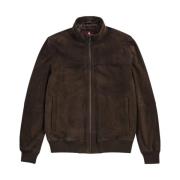 MCS Suede Bomber Jacket Cognac Brown, Herr