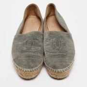 Chanel Vintage Pre-owned Mocka espadriller Gray, Dam