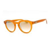 Guess Orange Spegelbrun Plast Solglasögon Orange, Unisex