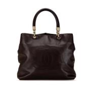 Chanel Vintage Pre-owned Laeder handvskor Brown, Dam