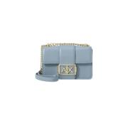 Armani Exchange Stilren kvinna Crossbody väska Blue, Dam