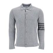 Thom Browne Kashmir Cardigan med 4-Bar Detalj Gray, Herr