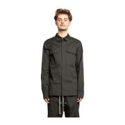 Rick Owens Skog Outershirt Jacka Skjorta Hybrid Brown, Herr