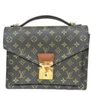 Louis Vuitton Vintage Pre-owned Tyg louis-vuitton-vskor Brown, Dam