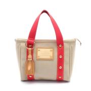 Louis Vuitton Vintage Pre-owned Canvas louis-vuitton-vskor Beige, Dam