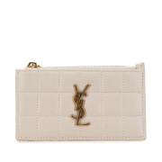 Saint Laurent Vintage Pre-owned Laeder plnbcker Beige, Dam