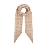 Tommy Hilfiger Monogram Square Halsduk Kvinnor Beige, Dam