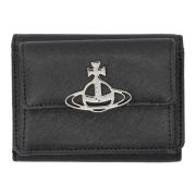 Vivienne Westwood Svart Liten Flap Plånbok Tillbehör Black, Dam