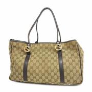 Gucci Vintage Pre-owned Canvas gucci-vskor Brown, Dam