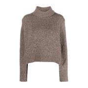 Polo Ralph Lauren Brun Ull Kashmir Casual Pullover Tröja Brown, Dam