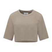 Isabel Marant Zaely Tee - Stilren dam t-shirt Beige, Dam