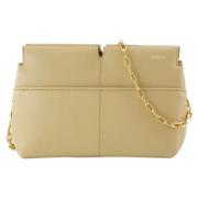 Burberry Laeder kuvertvskor Beige, Dam