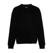 Jil Sander Casual Svart Tröja Alpacka Ull Bomull Black, Herr