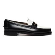 Sebago Handgjord lädermockasin klassisk stil Black, Herr