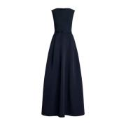 Ralph Lauren Marin elegant maxi klänning Blue, Dam