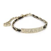 Chanel Vintage Pre-owned Metall armband Black, Dam