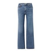 Agolde Avslappnad Straight Jeans Blue, Dam