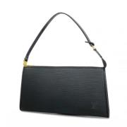 Louis Vuitton Vintage Pre-owned Tyg louis-vuitton-vskor Black, Dam